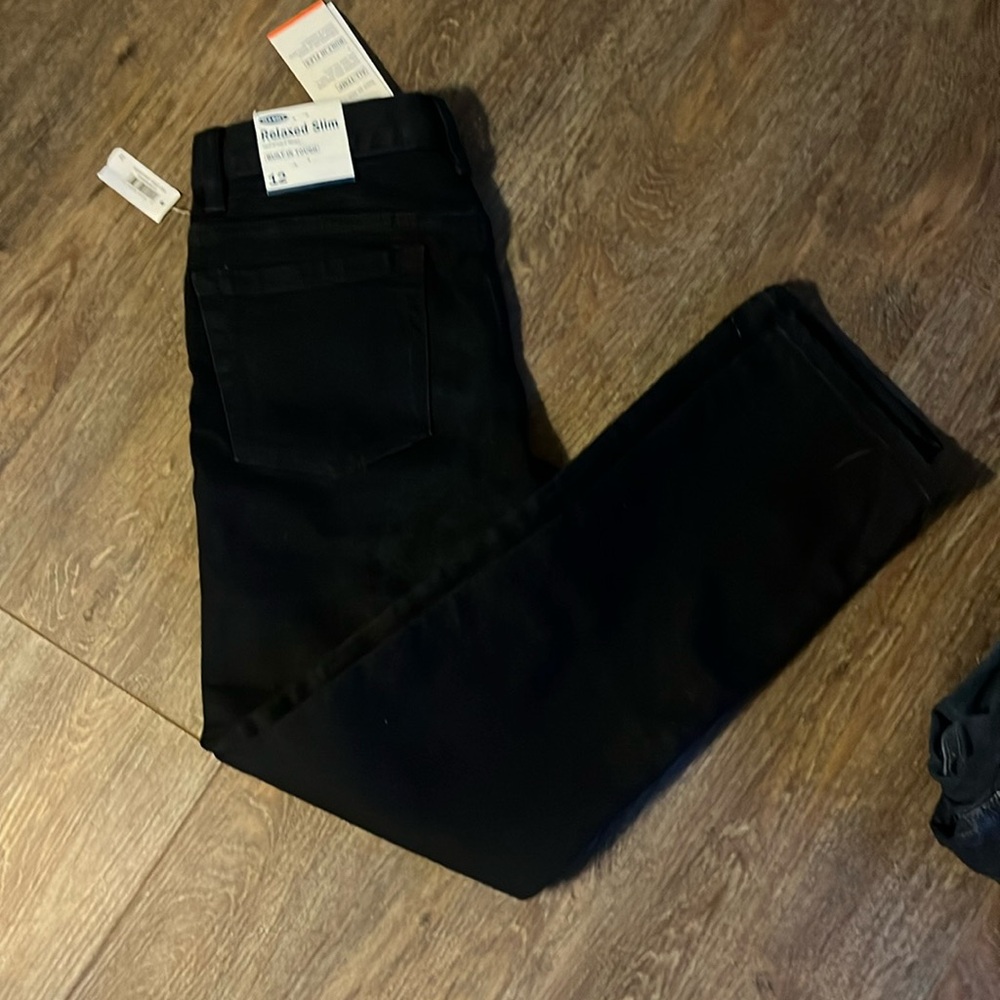 Dark blue jeans